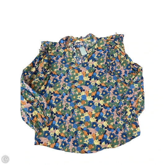 Blouse Sleeveless By Jodifl In Floral Print, Size: L