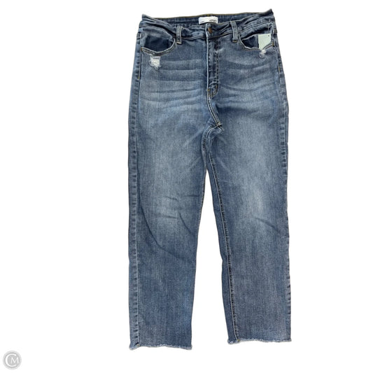 Jeans Straight By Vervet In Blue Denim, Size: 12