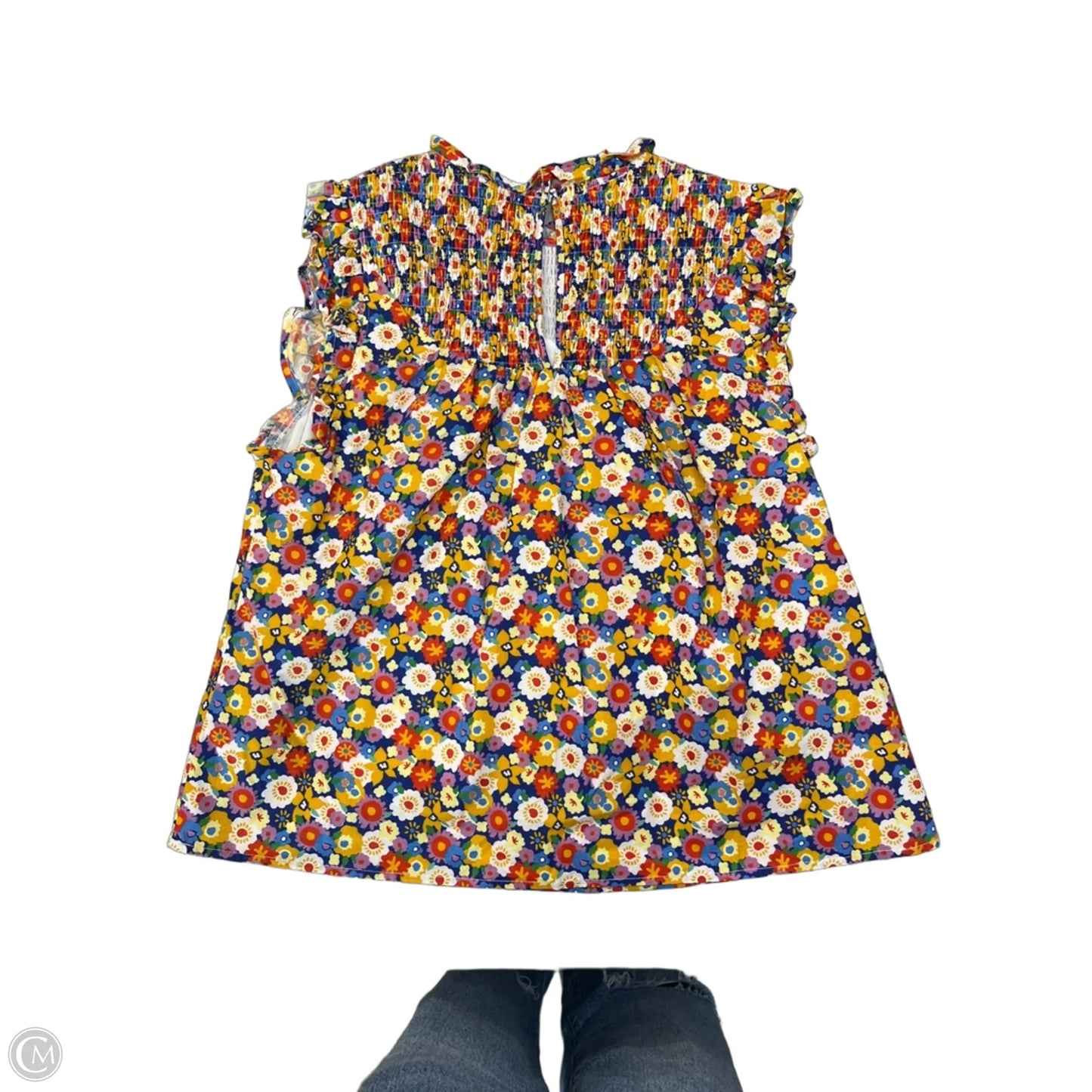 Blouse Sleeveless By Cmc In Floral Print, Size: L