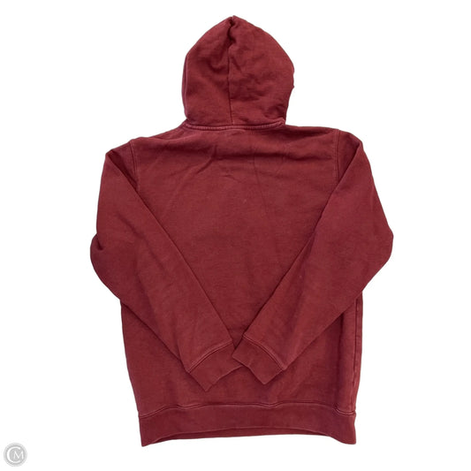 Athletic Sweatshirt Hoodie By Adidas In Red, Size: M