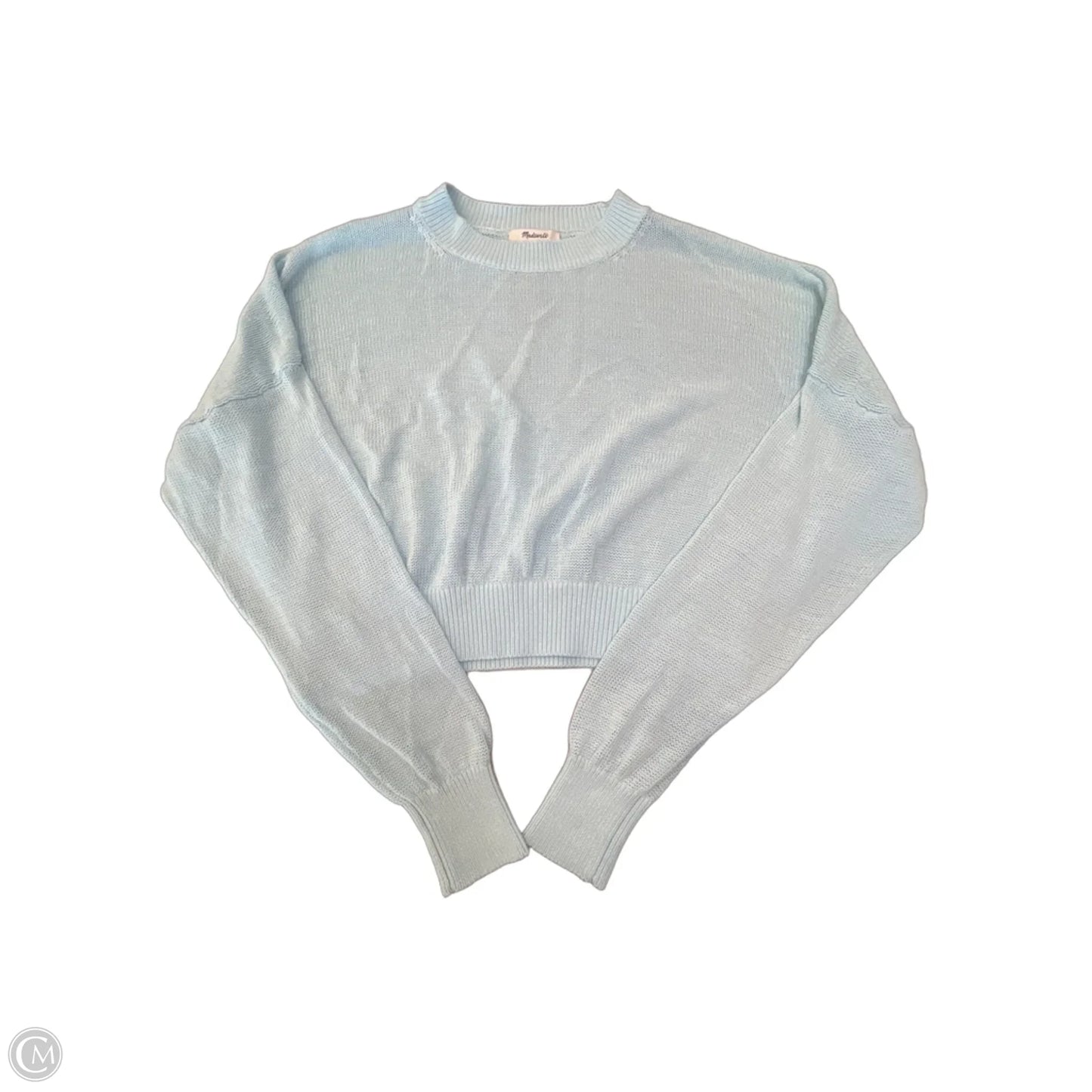 Top Long Sleeve By Madewell In Blue, Size: L