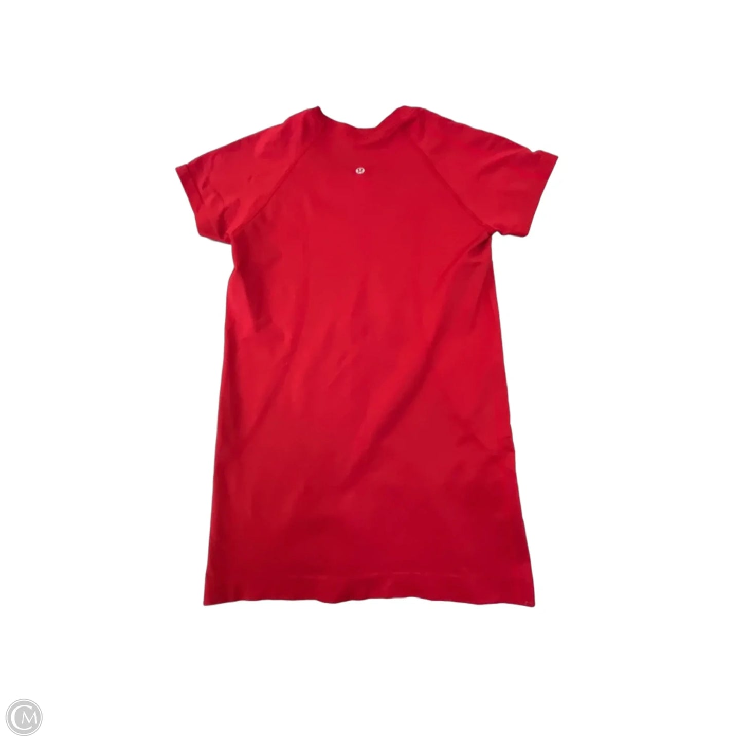 Athletic Top Short Sleeve By Lululemon In Red, Size: S