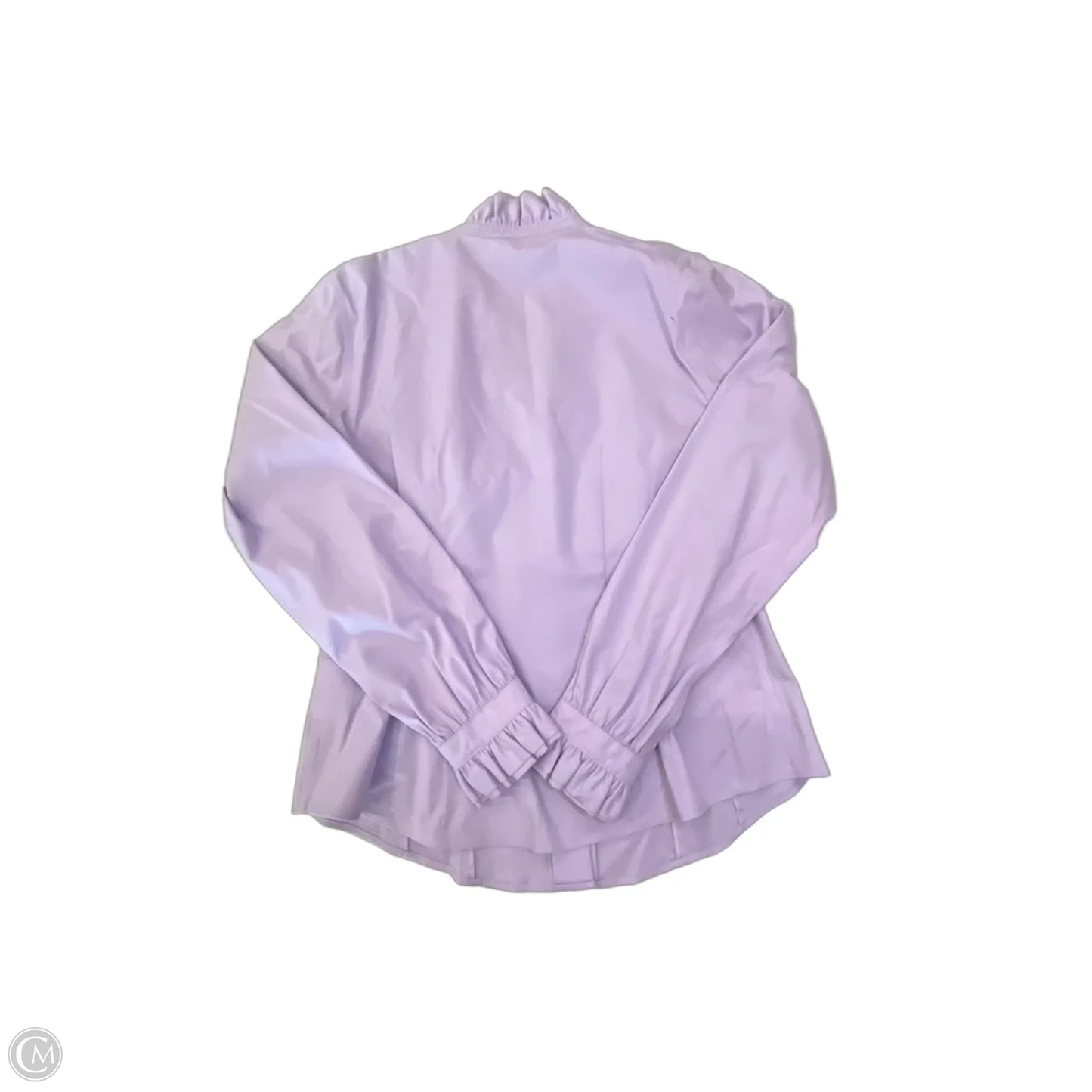 Blouse Long Sleeve By Brooks Brothers In Purple, Size: M