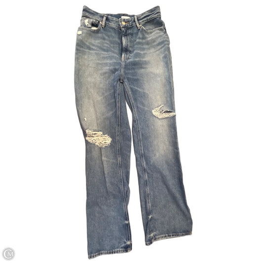 Jeans Straight By Good American In Blue Denim, Size: 8