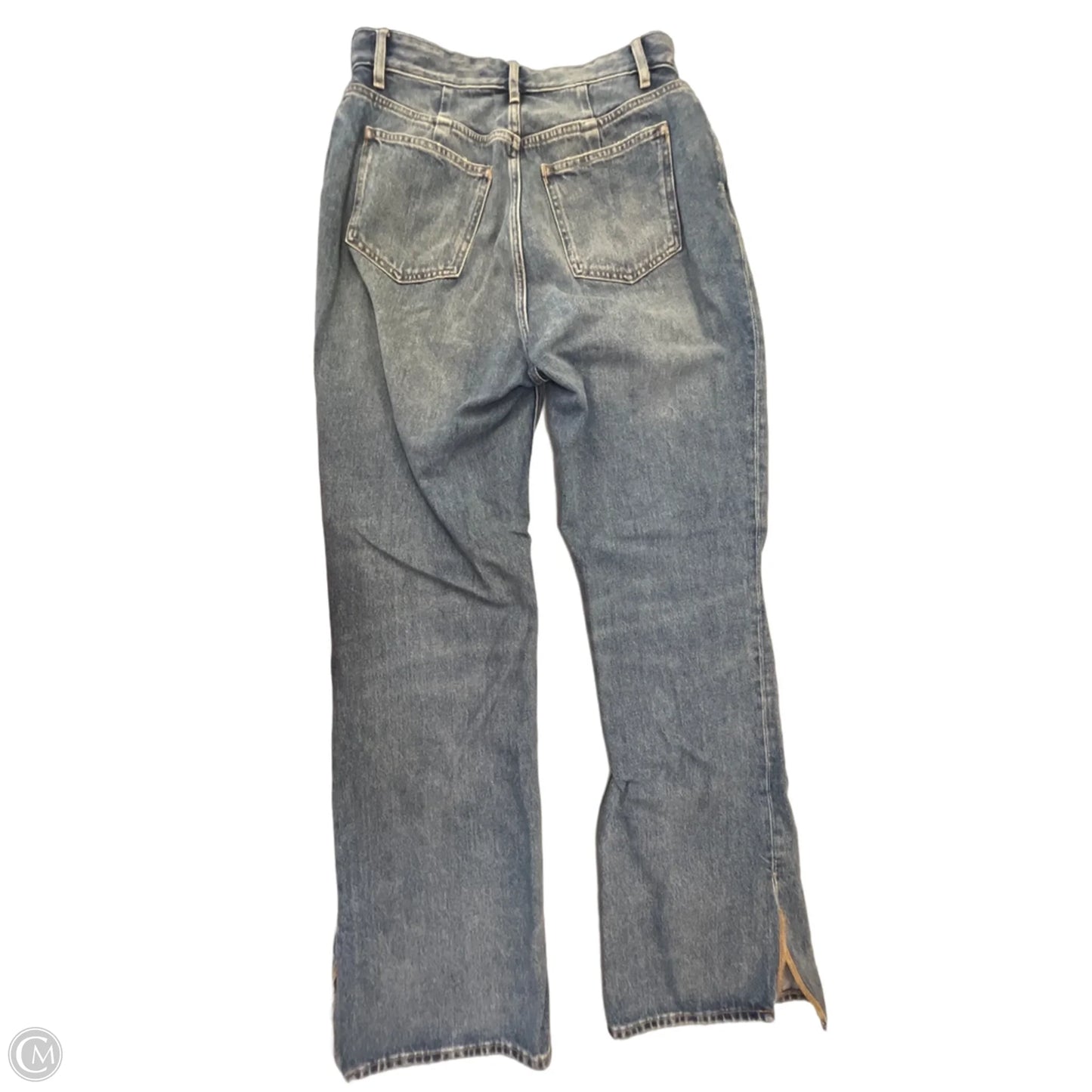Jeans Straight By Good American In Blue Denim, Size: 8
