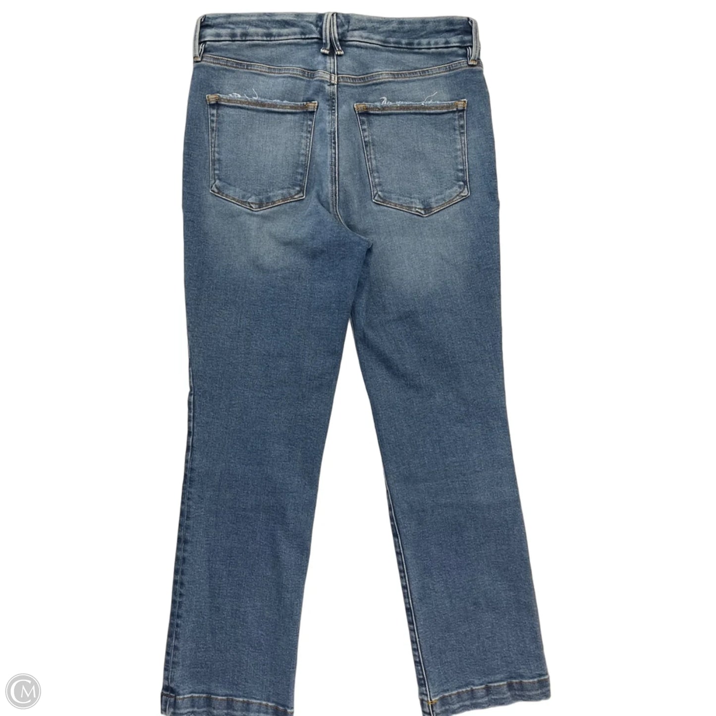 Jeans Straight By Good American In Blue Denim, Size: 10