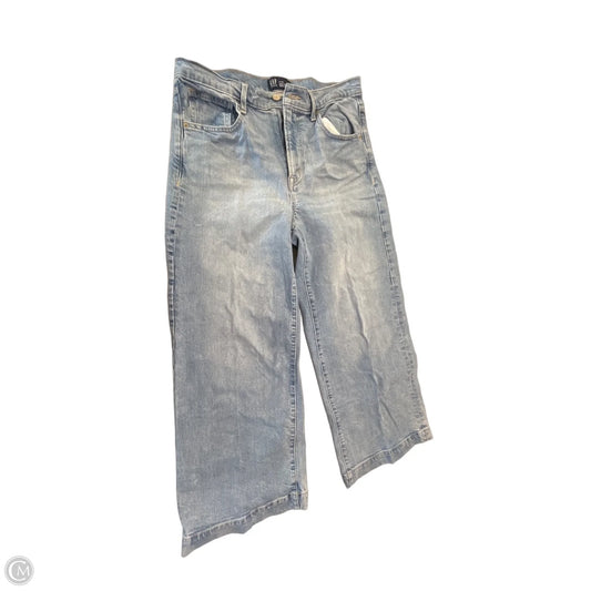 Jeans Cropped By Gap In Blue Denim, Size: 12