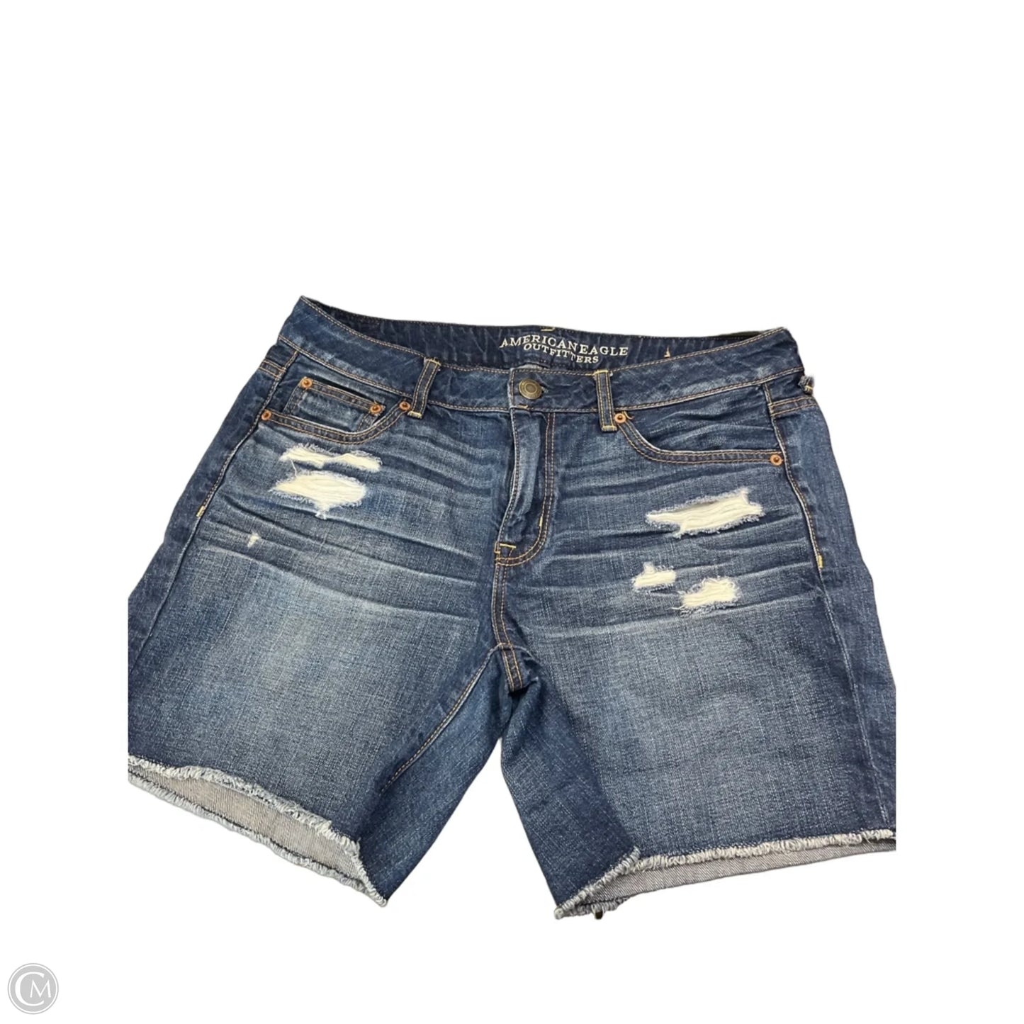 Shorts By American Eagle In Blue Denim, Size: M
