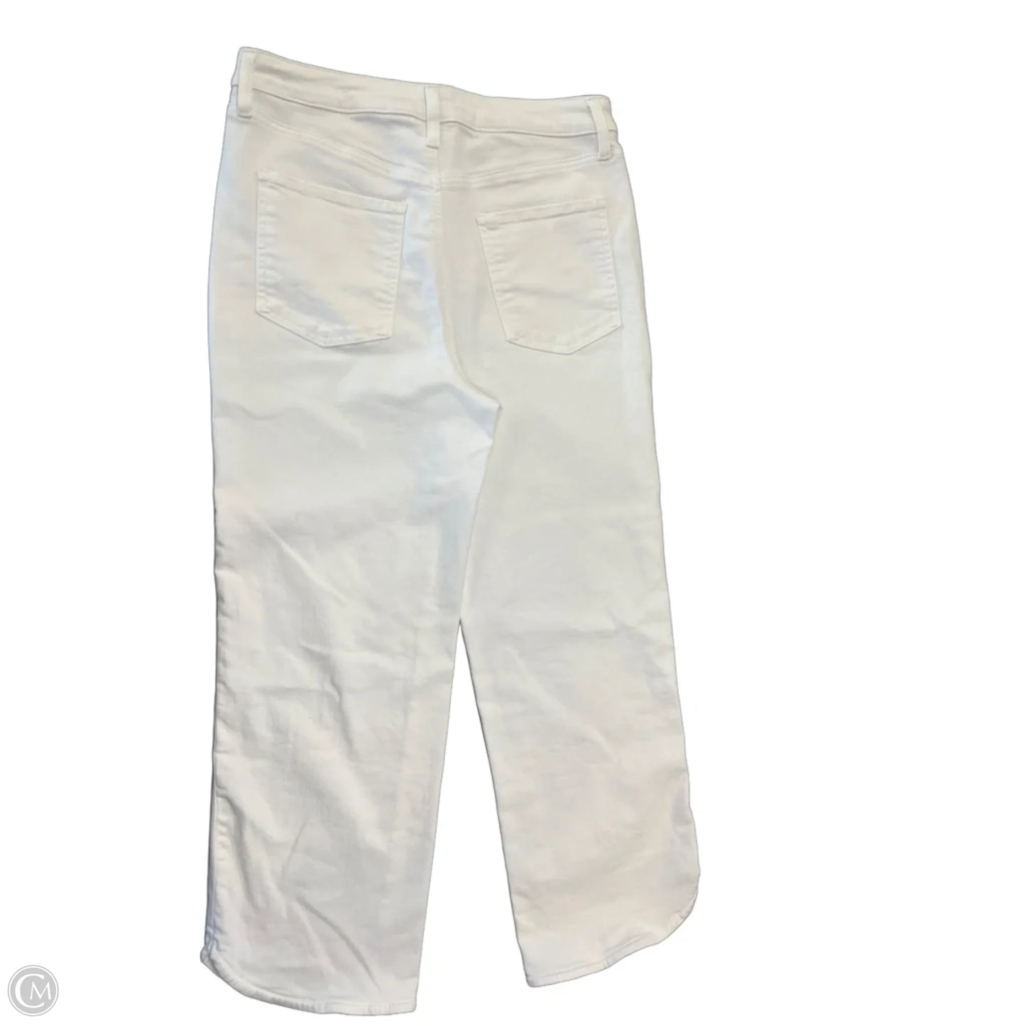 Jeans Cropped By Chicos In White Denim, Size: 8