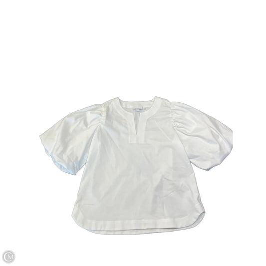 Blouse Short Sleeve By Chicos In White, Size: S