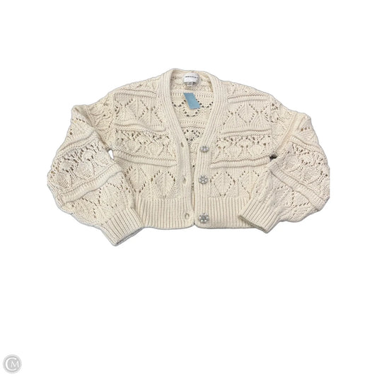 Cardigan By Industry In Cream, Size: S