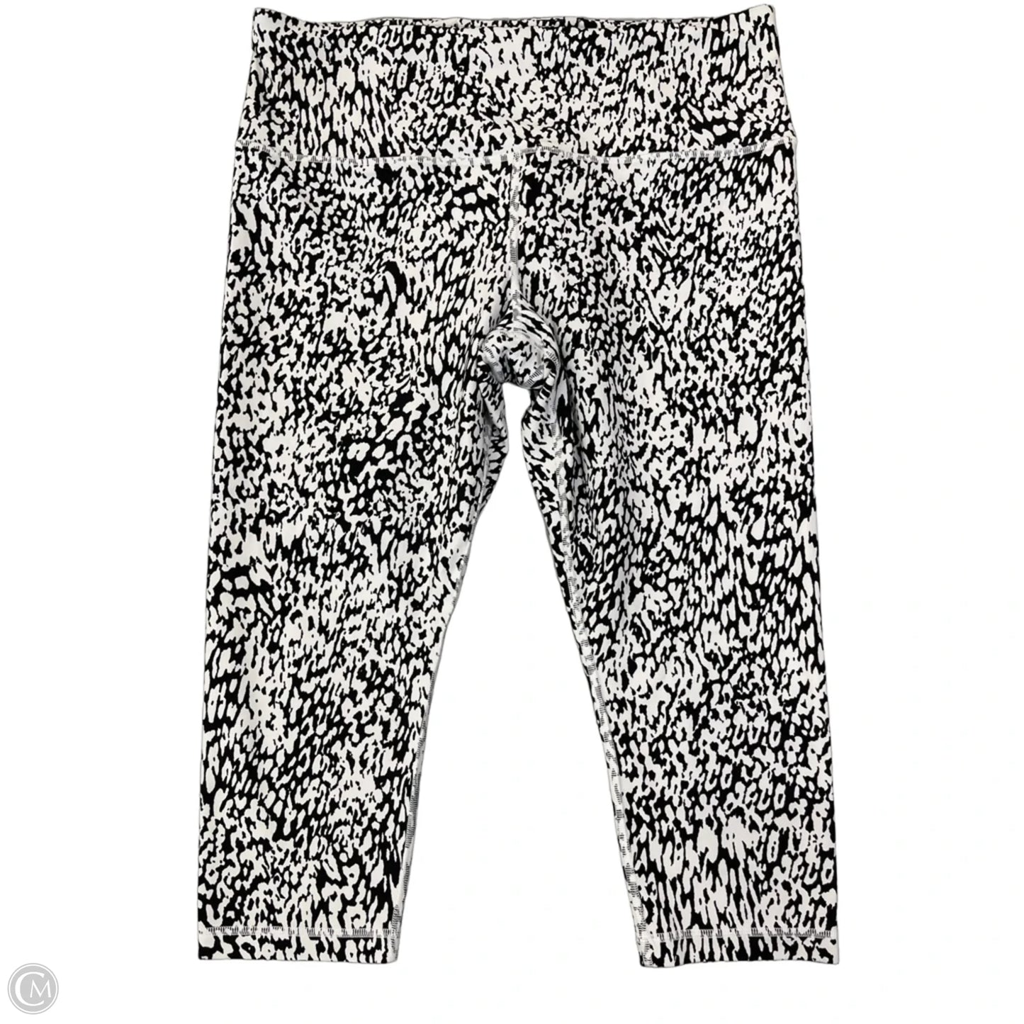 Athletic Leggings Capris By Athleta In Black & White, Size: Xl