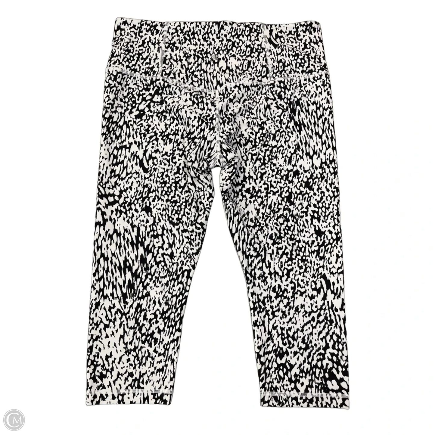 Athletic Leggings Capris By Athleta In Black & White, Size: Xl