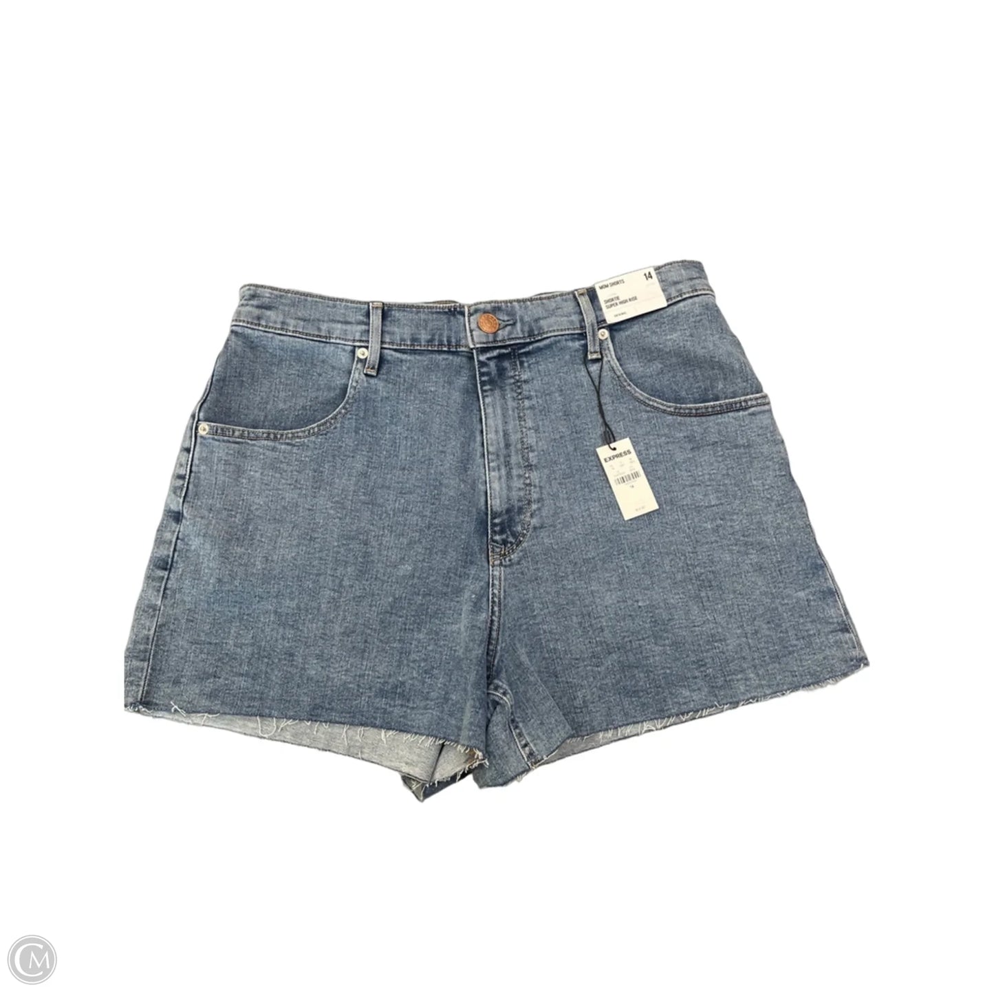 Shorts By Express In Blue Denim, Size: Xl