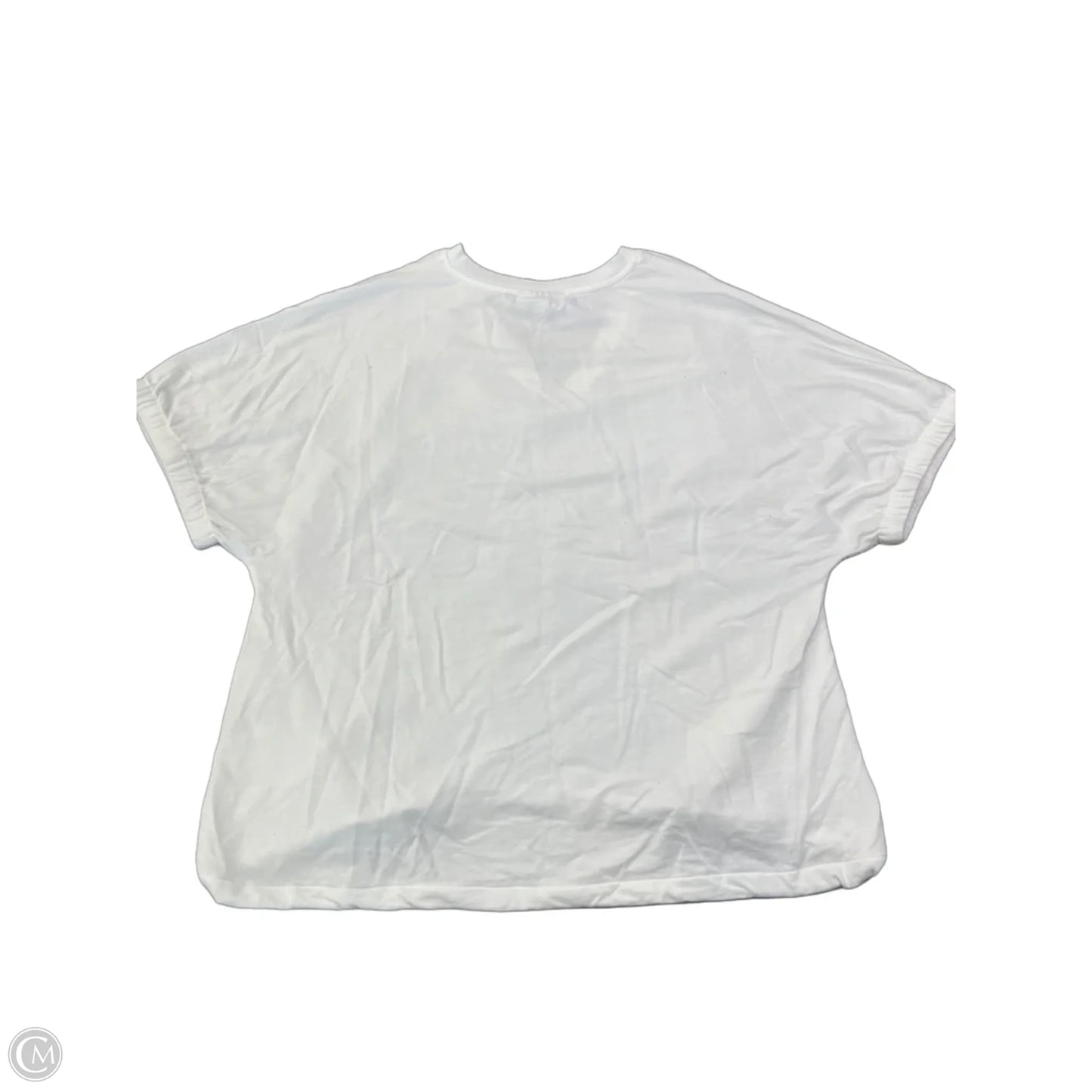 Blouse Short Sleeve By Chicos In White, Size: M