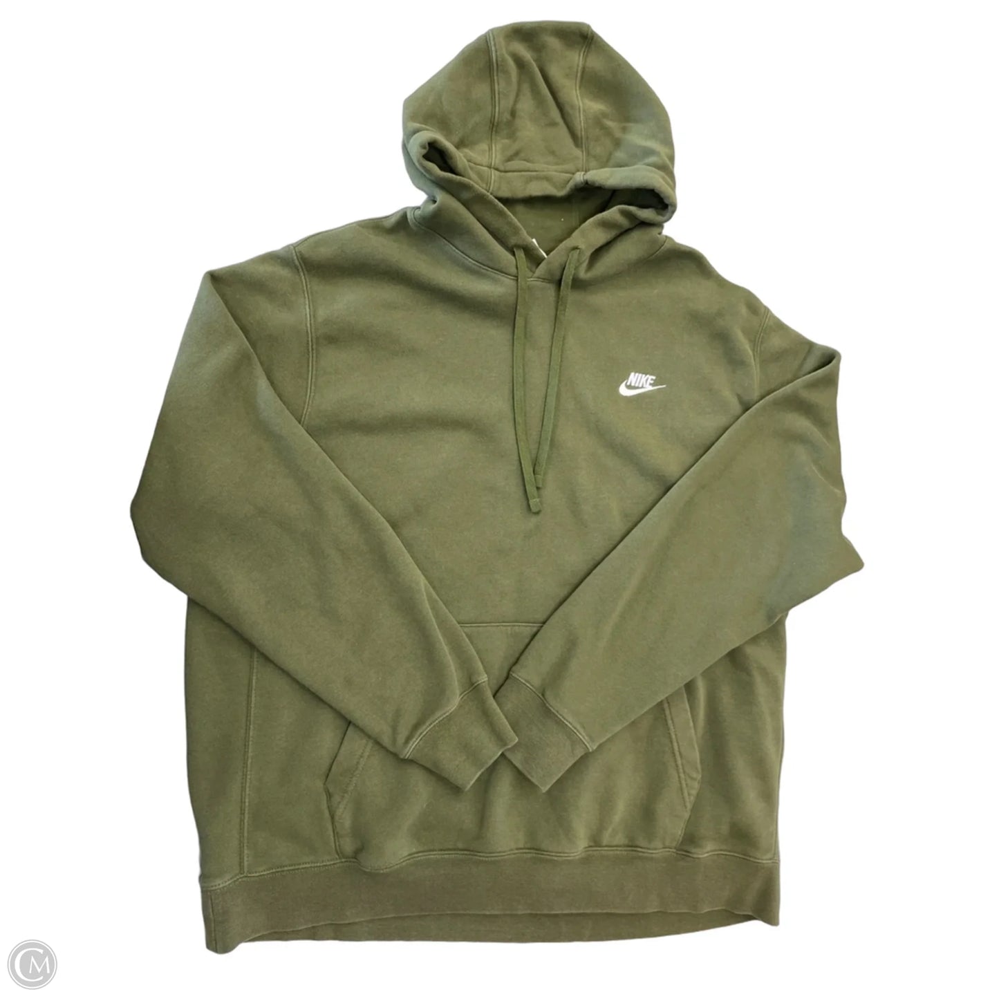 Athletic Sweatshirt Hoodie By Nike Apparel In Green, Size: Xl