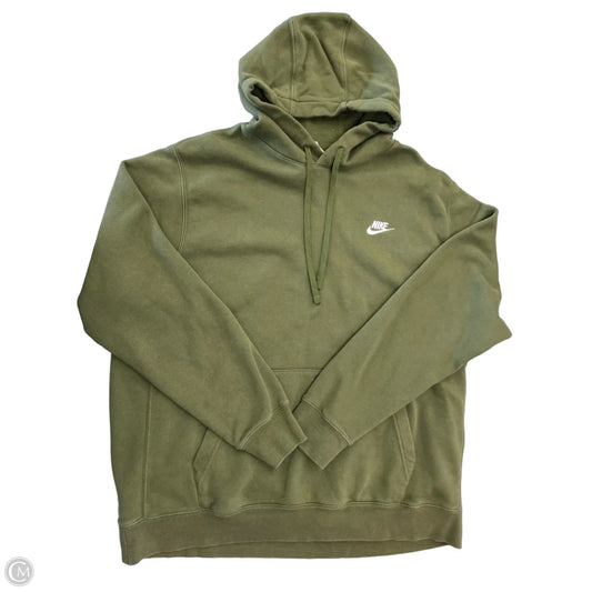 Athletic Sweatshirt Hoodie By Nike Apparel In Green, Size: Xl