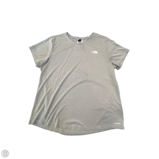 Athletic Top Short Sleeve By The North Face In Grey, Size: Xl