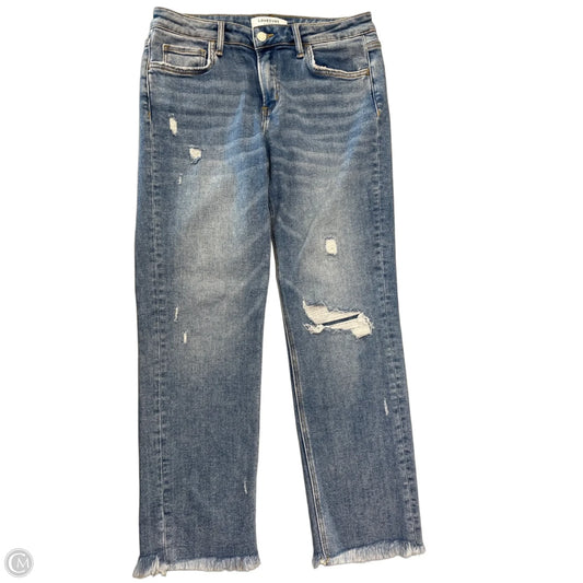 Jeans Boot Cut By Vervet In Blue Denim, Size: 8