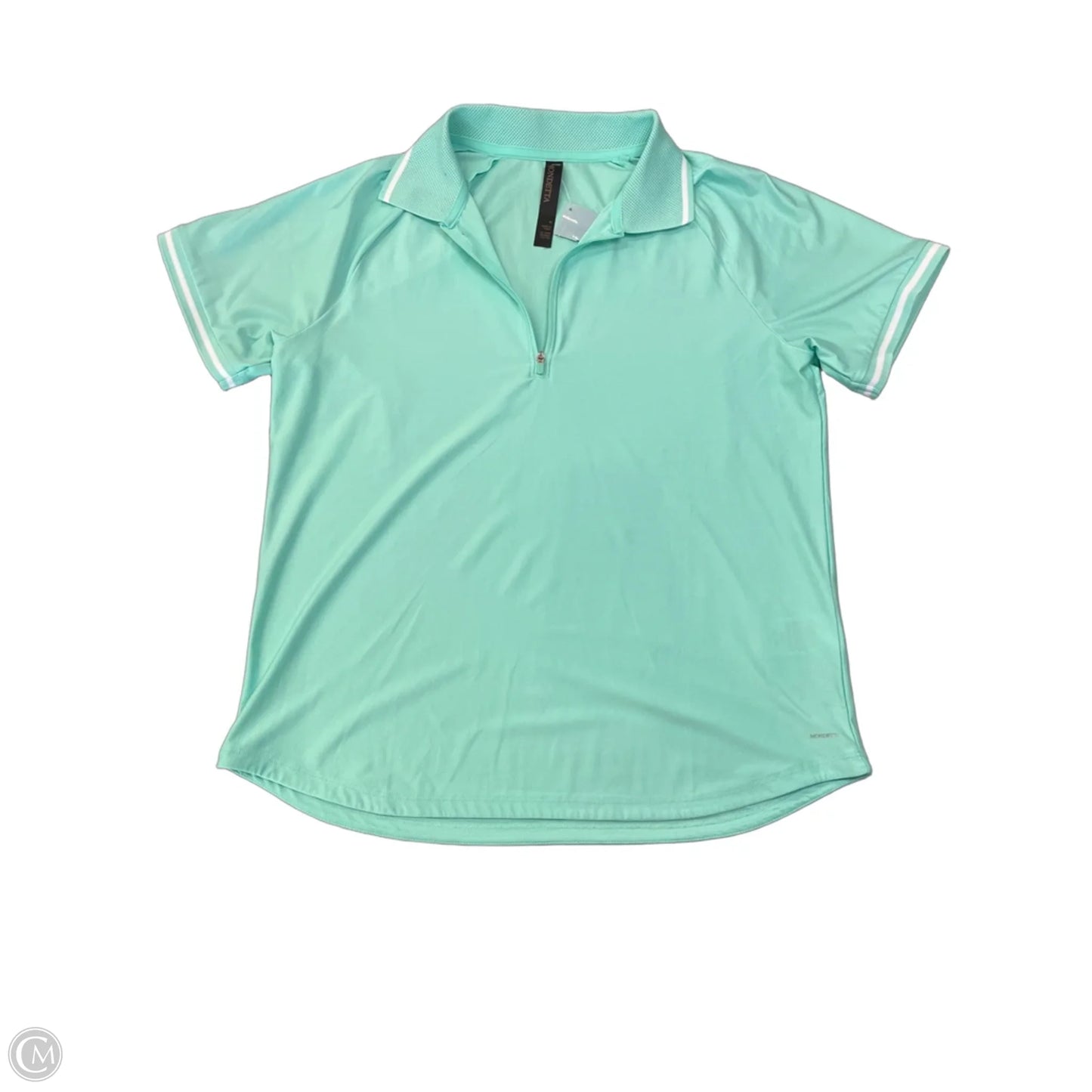Athletic Top Short Sleeve By Mondetta In Green, Size: M