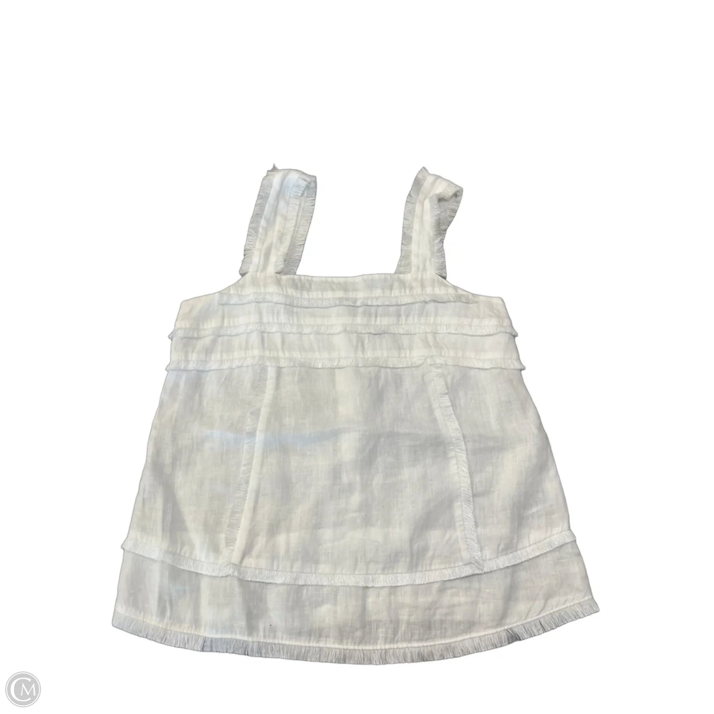 Blouse Sleeveless By J. Crew In White, Size: Xxs