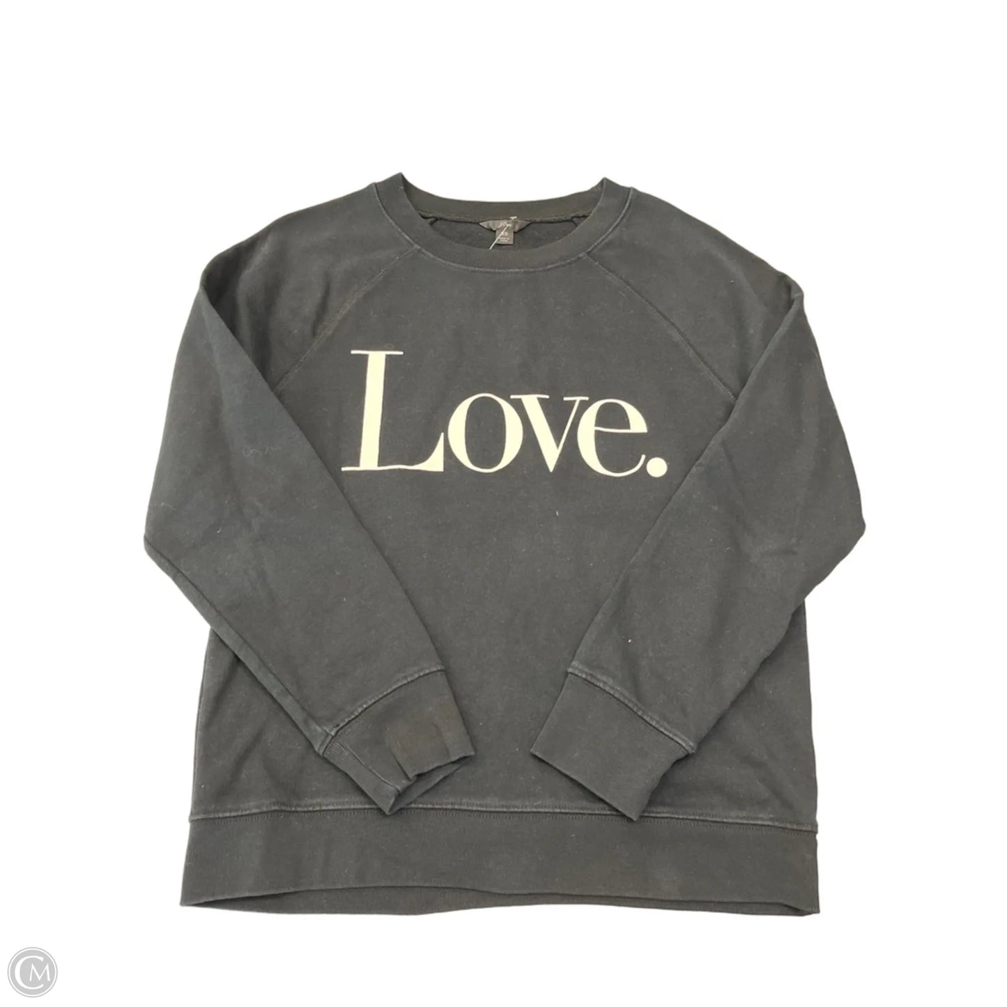 Sweatshirt Crewneck By J. Crew In Black, Size: Xs