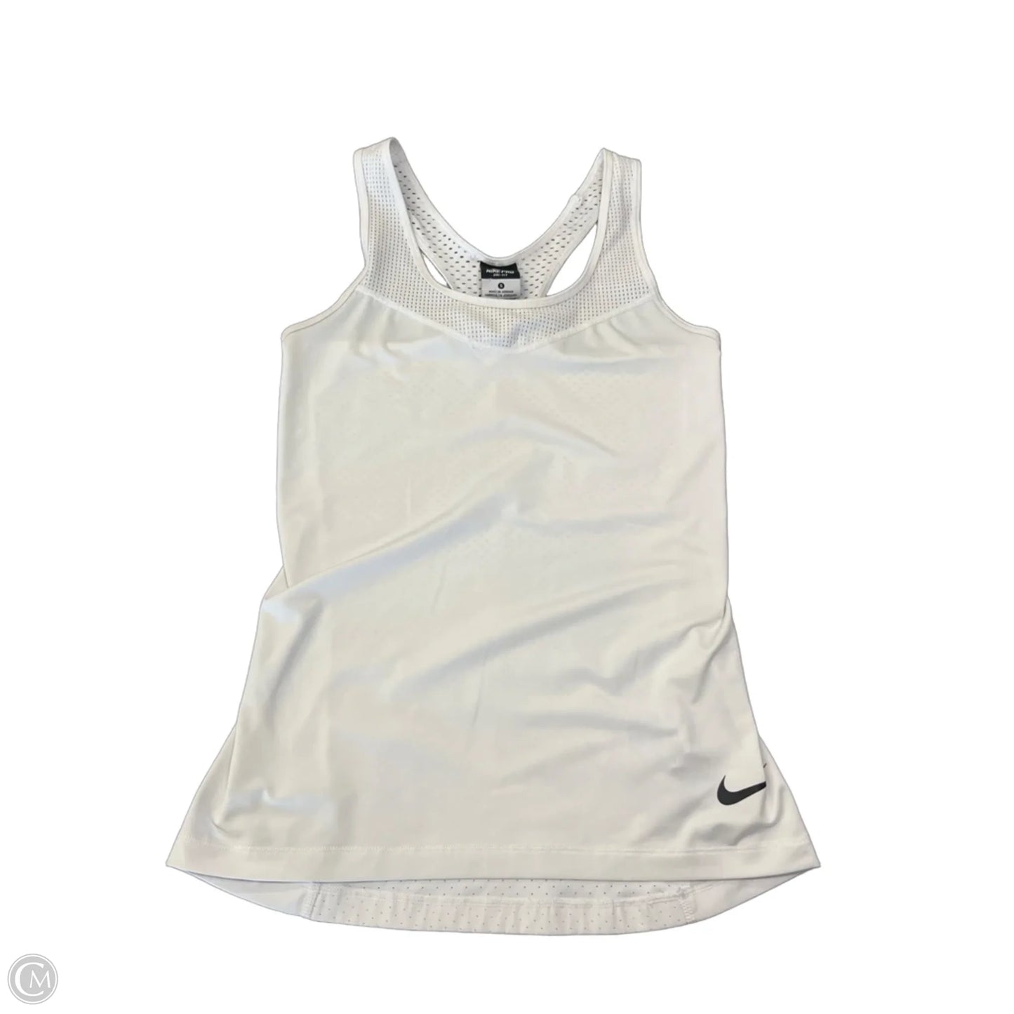Athletic Tank Top By Nike Apparel In White, Size: S