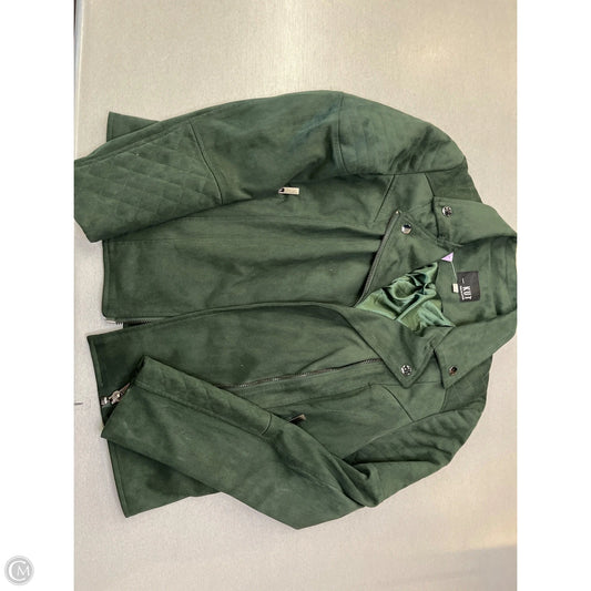 Jacket Moto By Kut In Green, Size: M