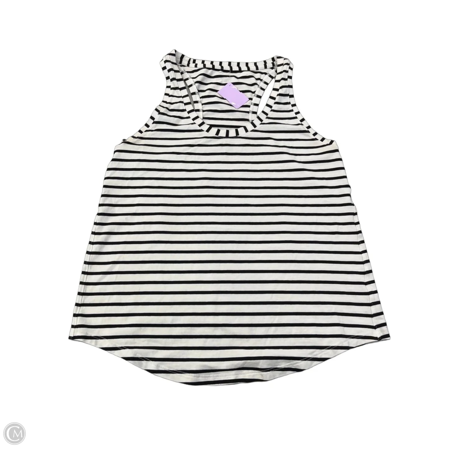 Athletic Tank Top By Lululemon In Striped Pattern, Size: M