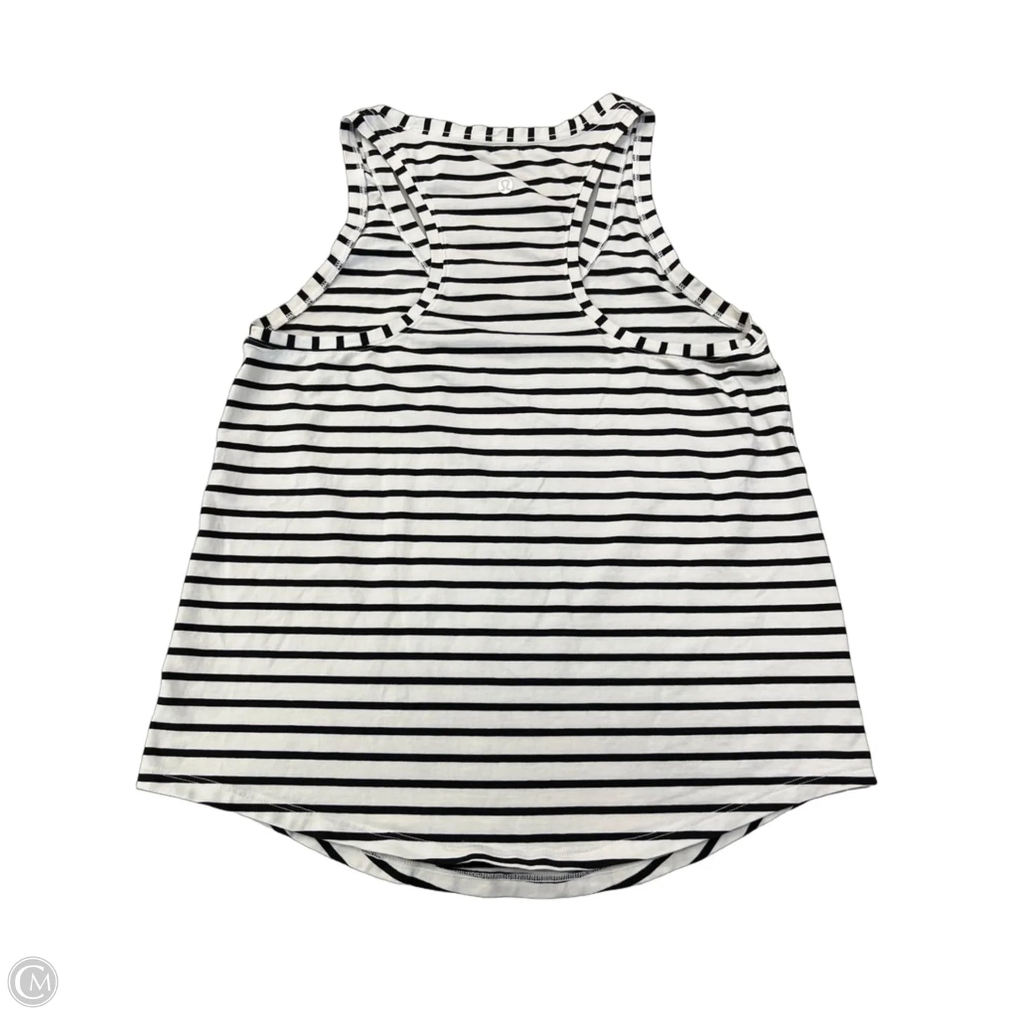 Athletic Tank Top By Lululemon In Striped Pattern, Size: M
