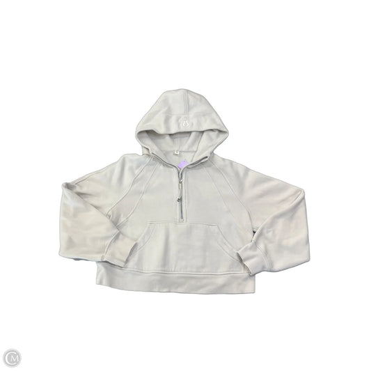 Athletic Jacket By Lululemon In Cream, Size: Xs