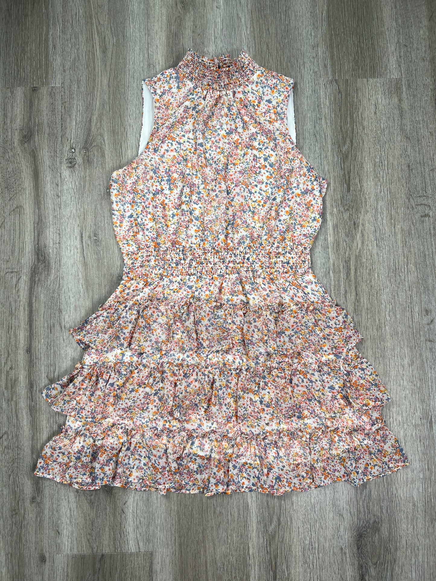 Floral Print Dress Casual Short 1.state, Size L