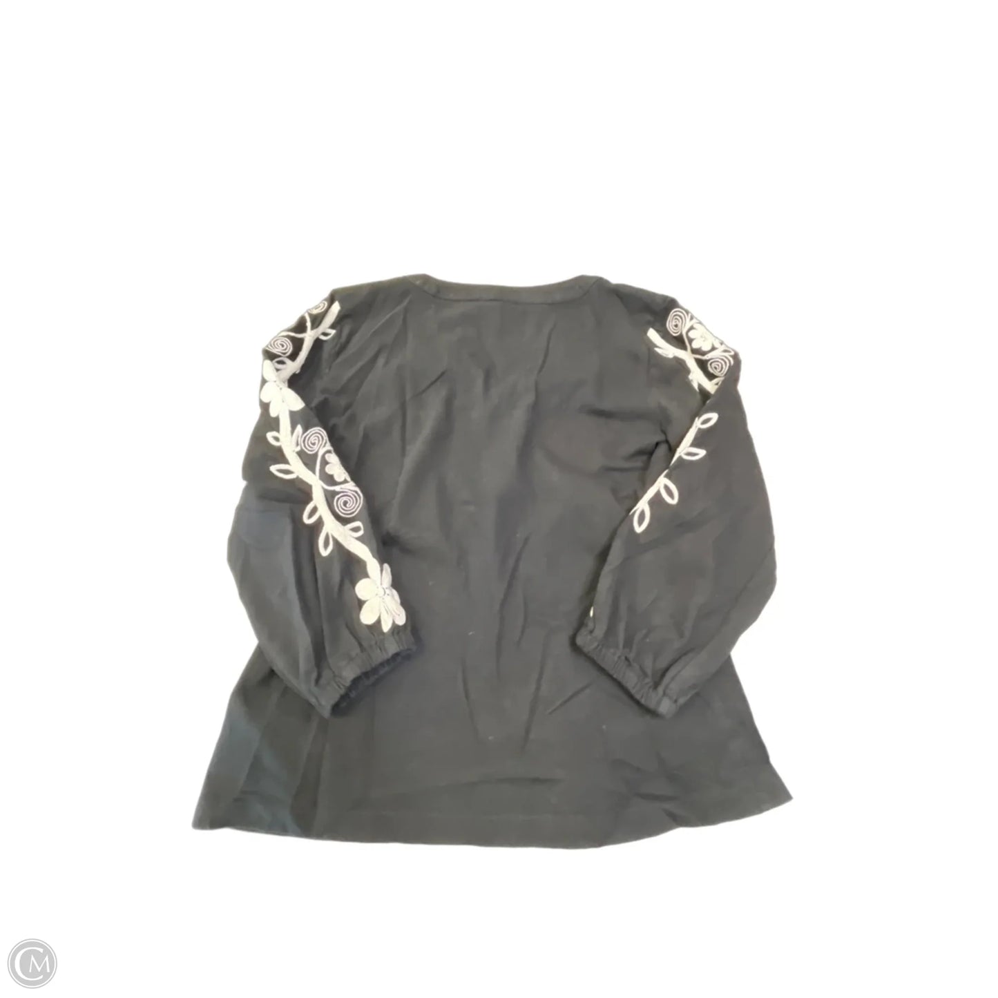 Blouse 3/4 Sleeve By Talbots In Black, Size: Sp