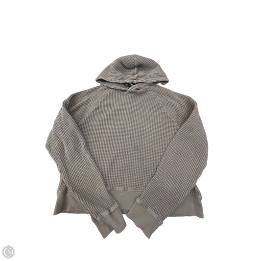 Athletic Top Long Sleeve Hoodie By The North Face In Brown, Size: S