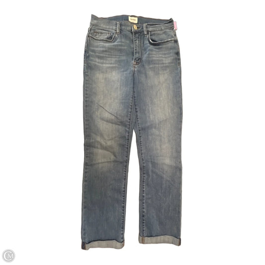 Jeans Straight By Hudson In Blue Denim, Size: 4