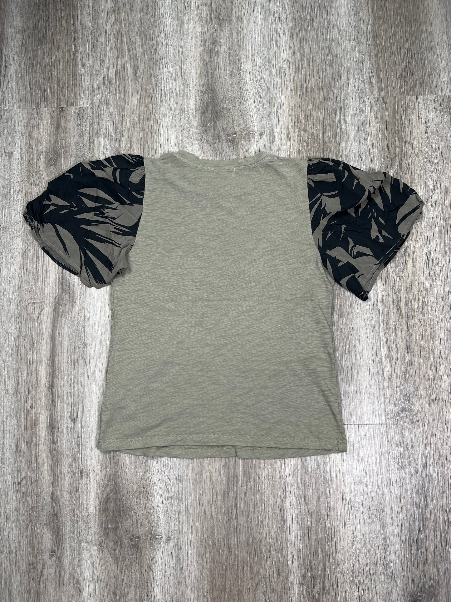 Green Top Short Sleeve T.la, Size Xs