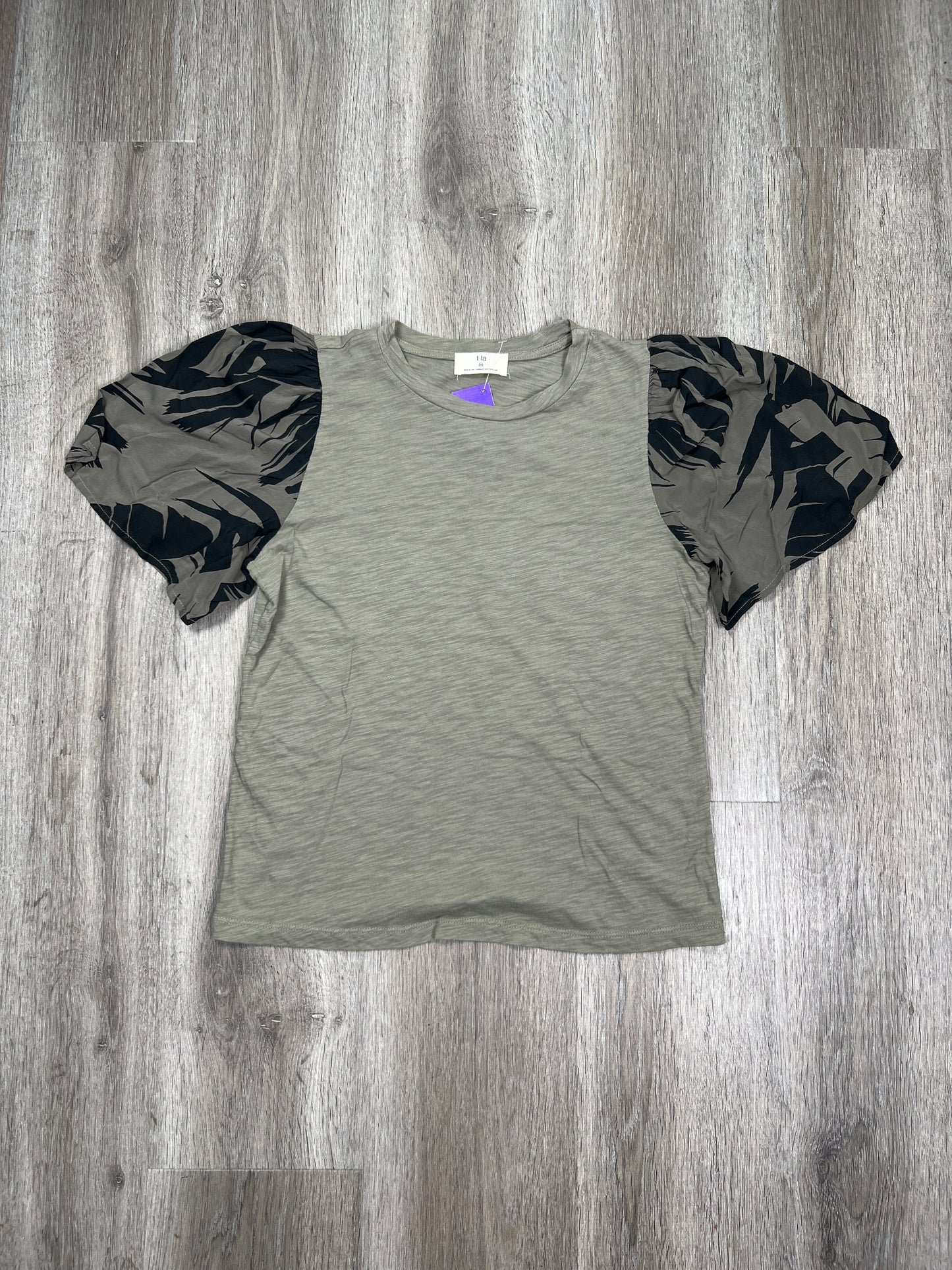 Green Top Short Sleeve T.la, Size Xs