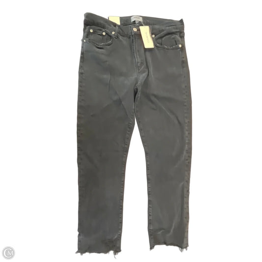 Jeans Straight By Agolde In Black Denim, Size: 14