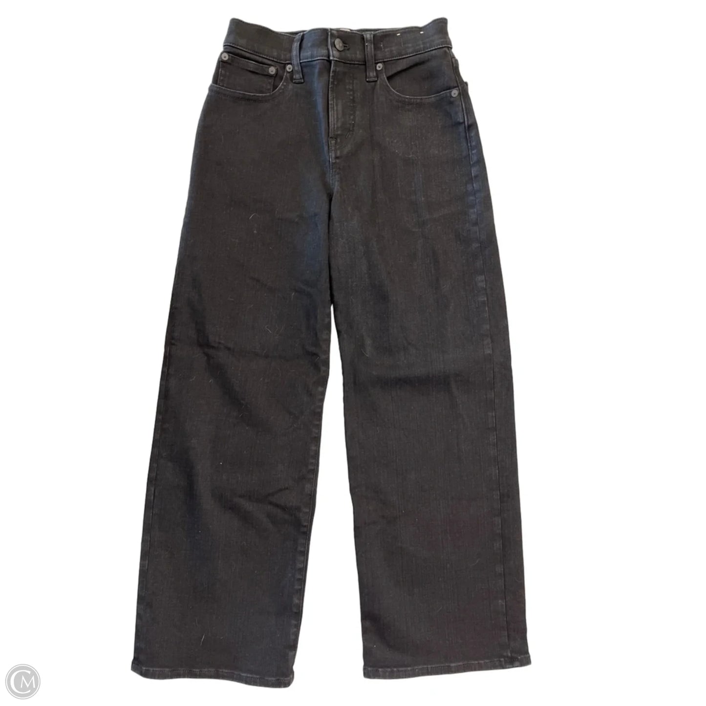 Jeans Flared By Madewell In Black Denim, Size: 2p