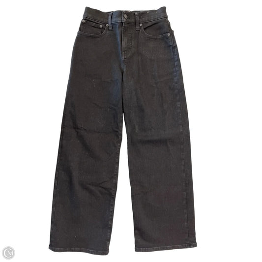Jeans Flared By Madewell In Black Denim, Size: 2p
