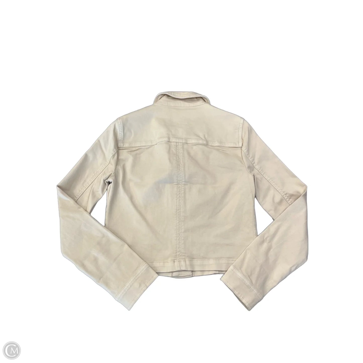 Jacket Denim By Kut In Cream Denim, Size: Xs