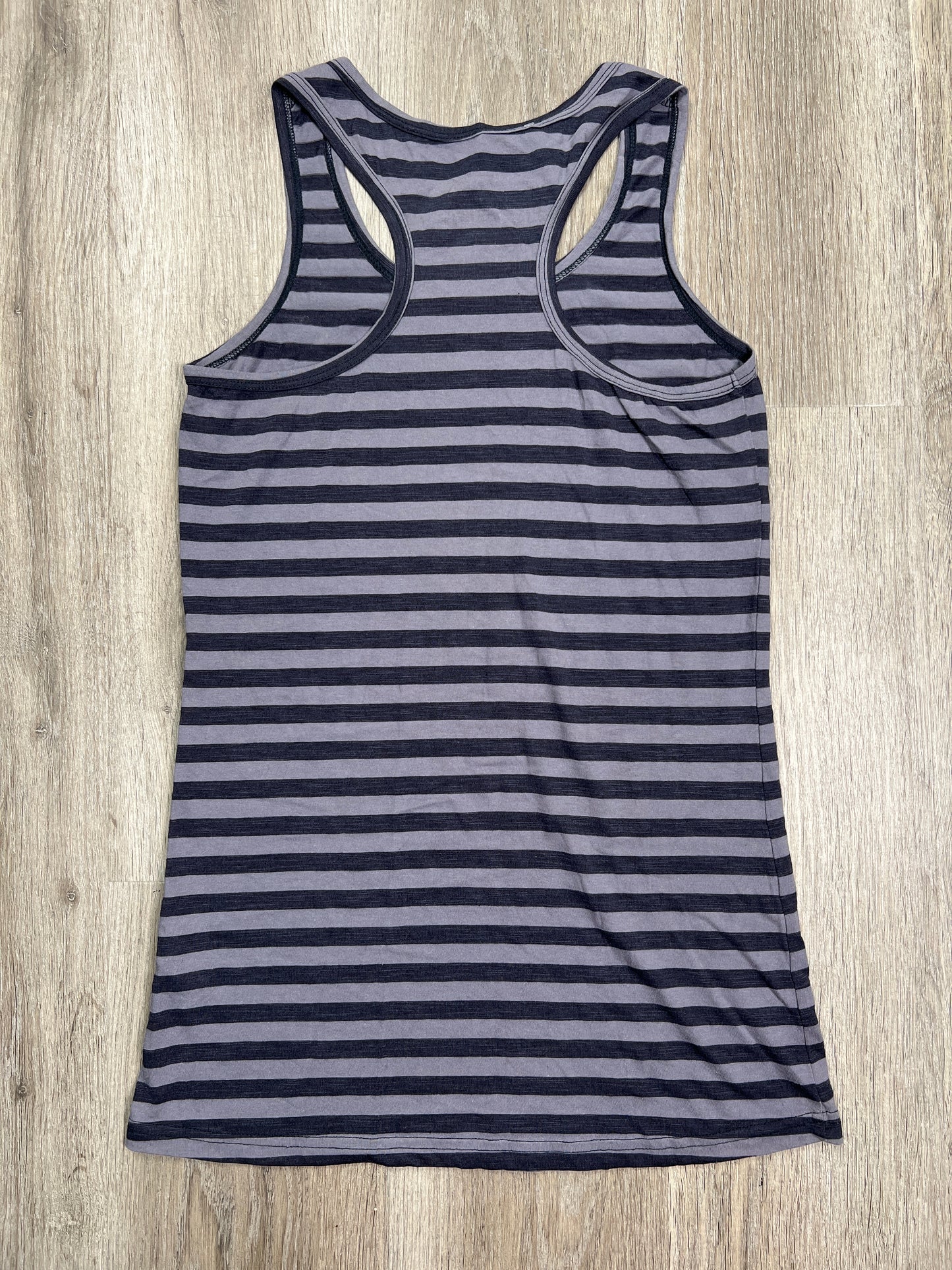 Striped Pattern Athletic Tank Top Cme, Size S