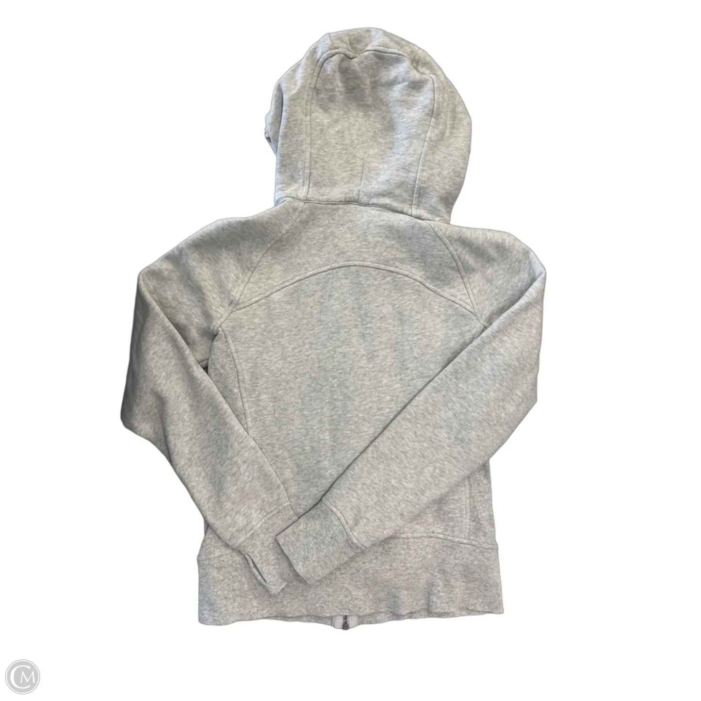 Athletic Jacket By Lululemon In Grey, Size: M