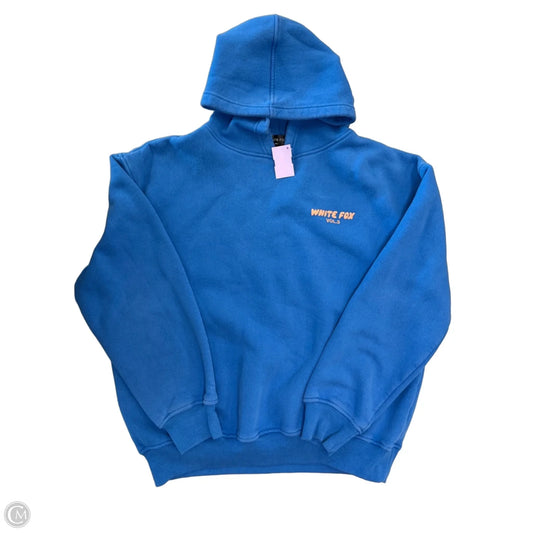 Sweatshirt Hoodie By White Fox In Blue, Size: M
