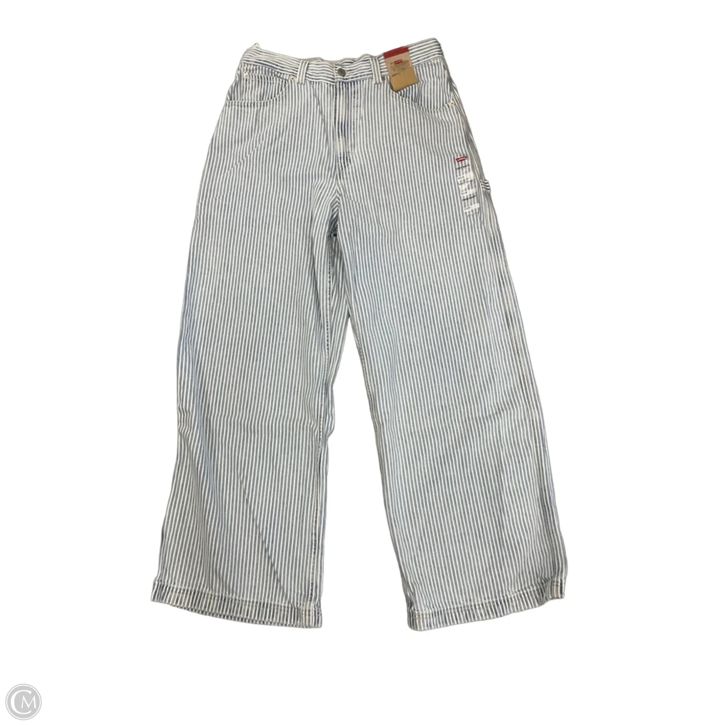 Jeans Wide Leg By Levis In Blue Denim, Size: 12