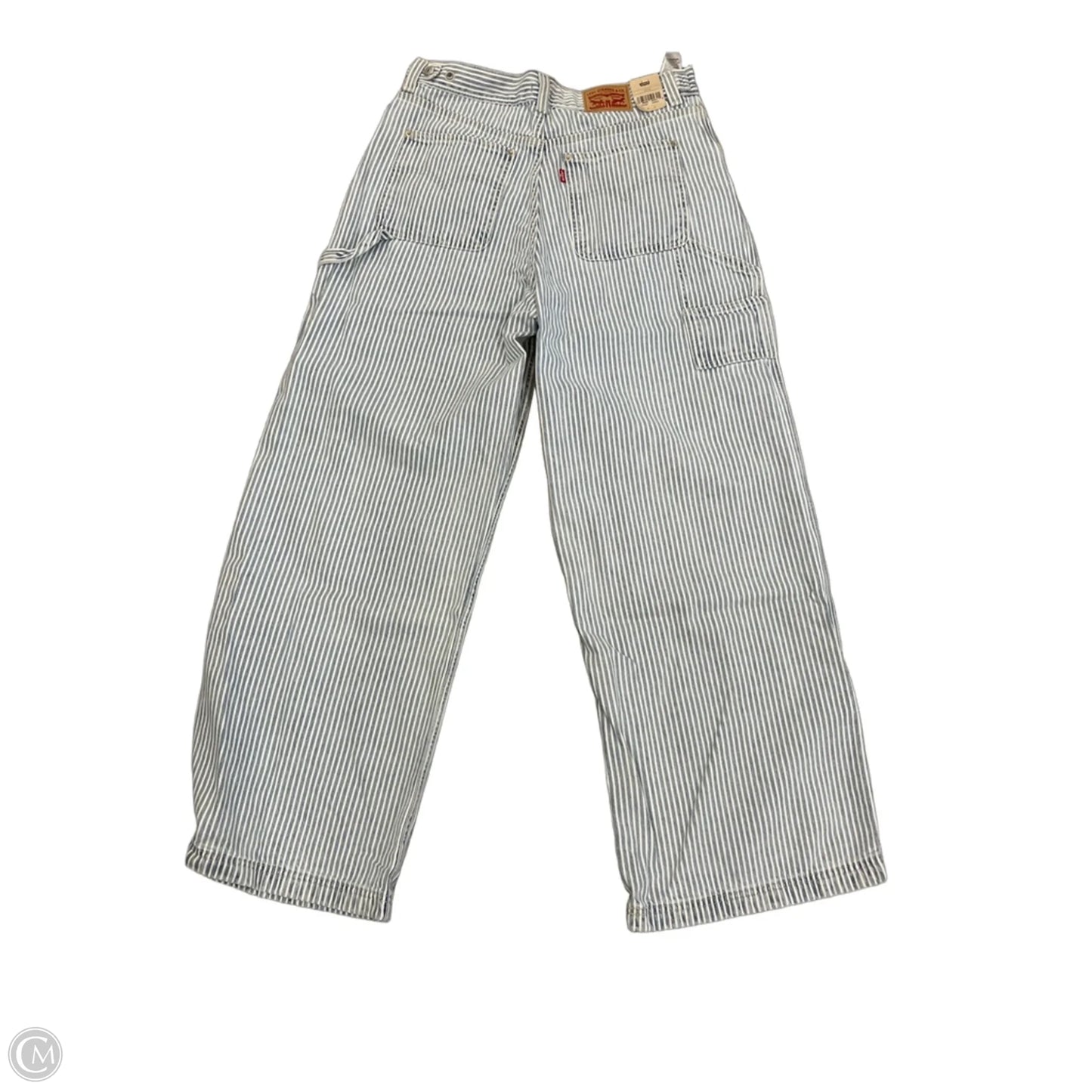 Jeans Wide Leg By Levis In Blue Denim, Size: 12