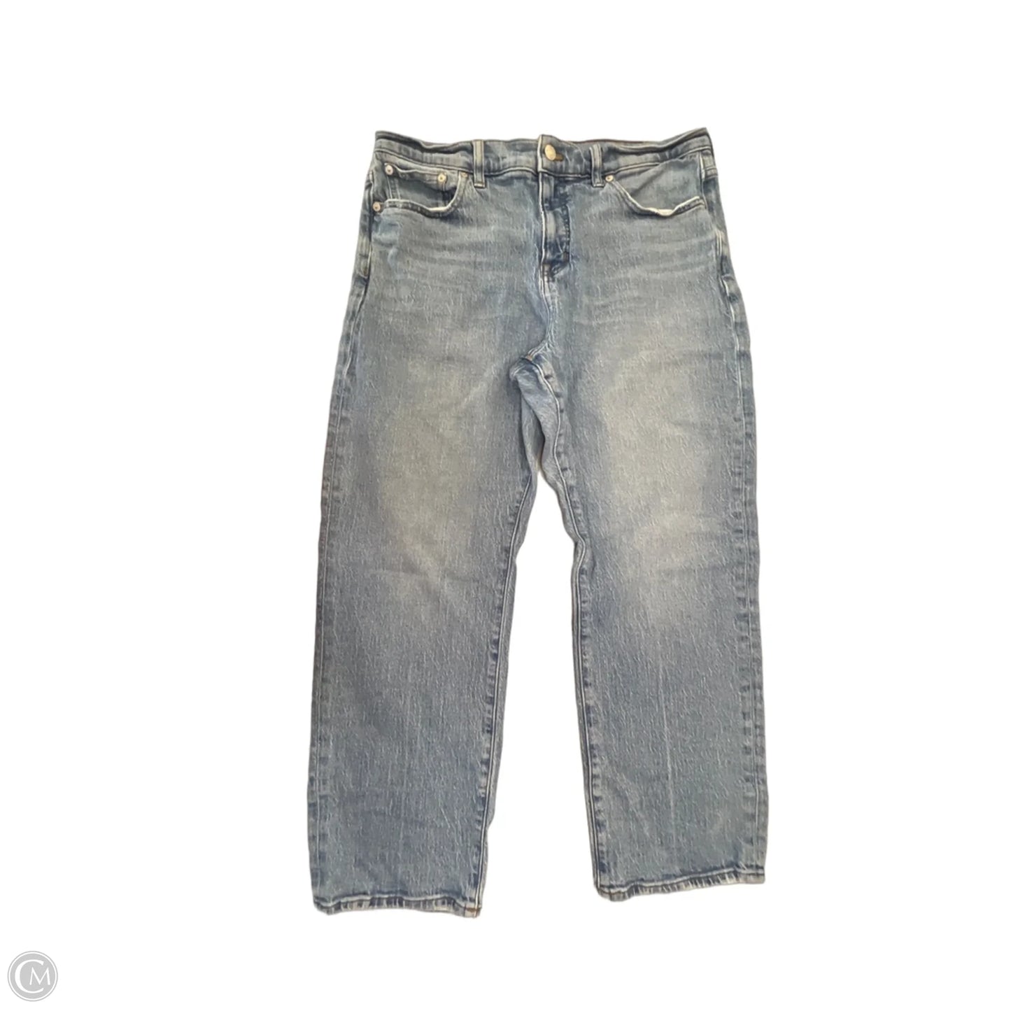 Jeans Straight By Madewell In Blue Denim, Size: 12p