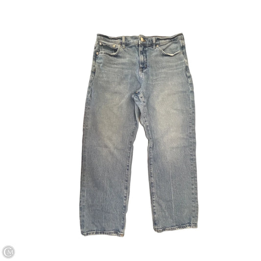 Jeans Straight By Madewell In Blue Denim, Size: 12p