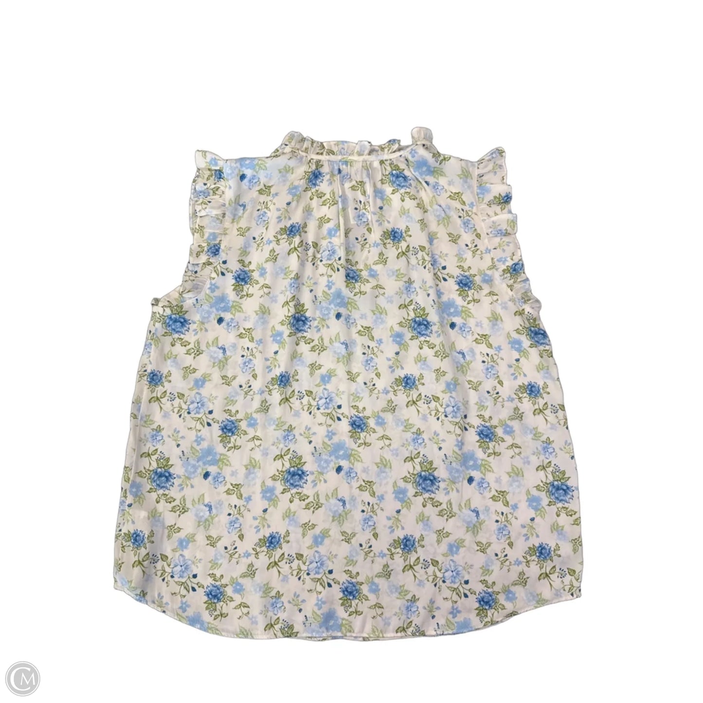 Blouse Sleeveless By Maison Damelie In Floral Print, Size: L