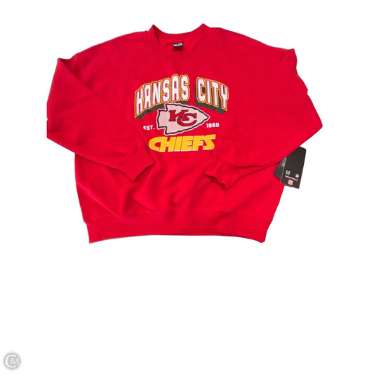 Athletic Sweatshirt Crewneck By Nfl In Red, Size: Xl